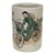 Cultural Revolution Porcelain Brush Pot With Postal Worker Motif For Sale