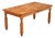 Mexican Pine Vintage Rustic One Drawer Writing or Dining Table For Sale