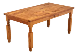 Mexican Pine Vintage Rustic One Drawer Writing or Dining Table