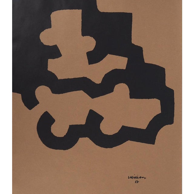 Eduardo Chillida, Black Abstraction, Lithograph For Sale - Image 3 of 5