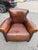Pair of French Leather Club Chairs For Sale - Image 11 of 14
