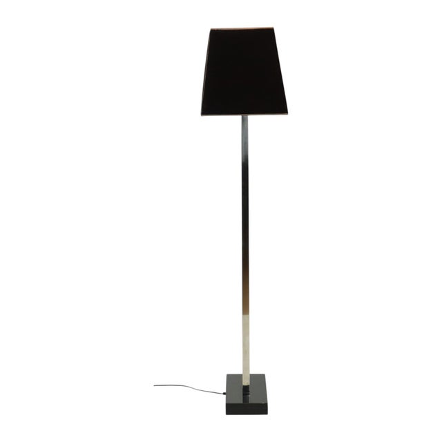 Floor Lamp in Stainless Steel and Granite Base For Sale - Image 5 of 18