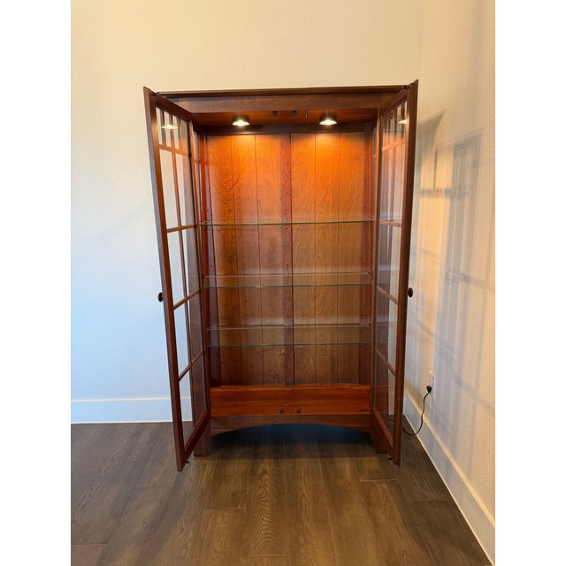 1990s 1990s Ethan Allen American Impressions Display Cabinet For Sale - Image 5 of 15