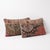 Mid-Century Modern Bohemian Lumbar Rug Pillow Cover 16'' X 24'' - Set of Two For Sale - Image 3 of 4