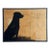 2004 “Loyal” Contemporary Black Mixed Media Painting by Ashley Collins For Sale