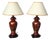 Limoges Porcelain Bedside Lamps, 1970s, Set of 2 For Sale