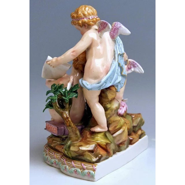 Model 12 Allegory of Arithmetic Figurine attributed to Acier for Meissen, 1860s For Sale - Image 4 of 10