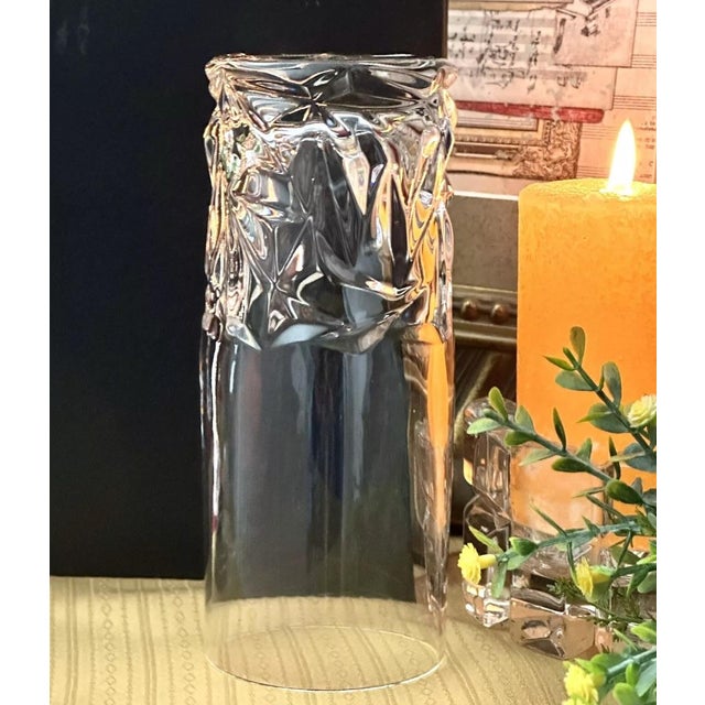 Late 20th Century Tiffany and Co. Crystal Rock Cut Highball Glass For Sale In Phoenix - Image 6 of 7