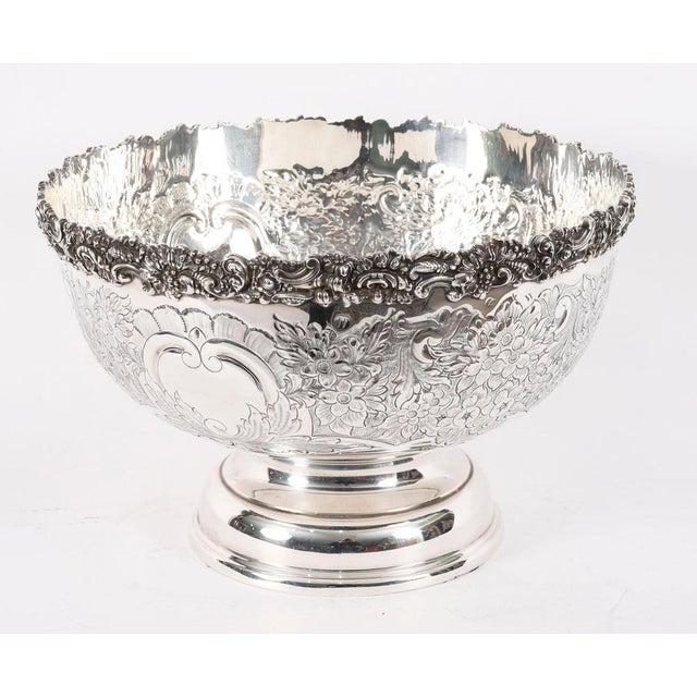 Antique Silver-Plated Copper Wine Cooler by Barker Ellis, 20th Century For Sale - Image 3 of 13
