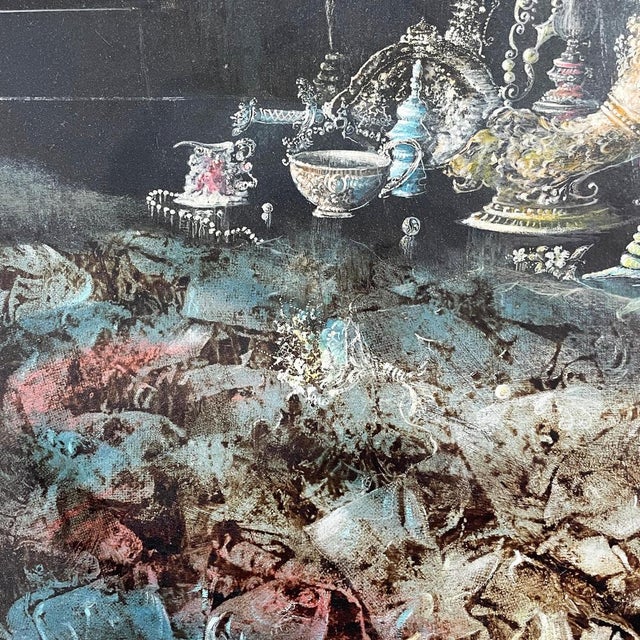 1950s Ronaldo Greco, Italian Modern Still Life, Mixed Media Painting, 1950s-1990s, Framed For Sale - Image 5 of 15