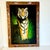 1950s Vintage Boho Chic Mexican Safari Bengal Tiger Painting For Sale - Image 9 of 11