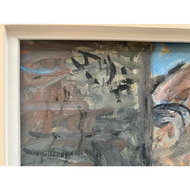 2010s Bruno Paoli "Walls in Florence" Original Italian Modern Florence Cityscape, 20th Century Florence Italy Fine Art Painting, Oil on Canvas, 25x20.5" For Sale - Image 5 of 7