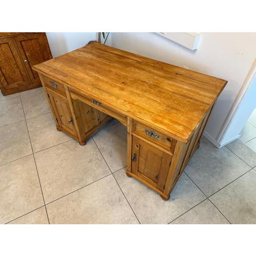 Art Nouveau Rustic Desk in Natural Wood, 1890s For Sale - Image 9 of 18