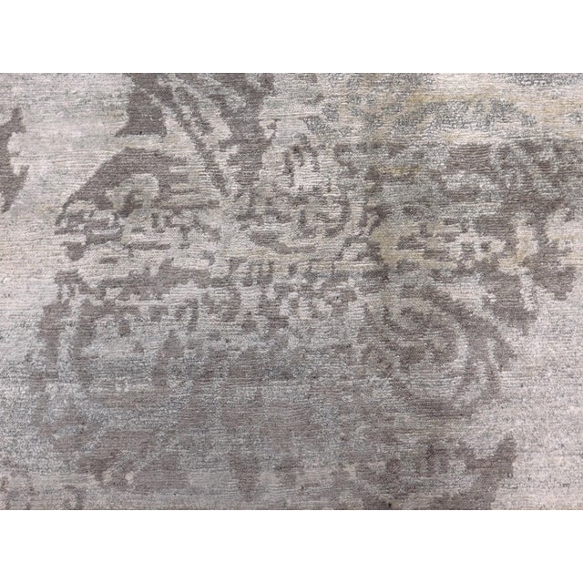 Modern Modern Hand Knotted Bamboo Silk Rug. 7'10"x 9'10" For Sale - Image 3 of 18