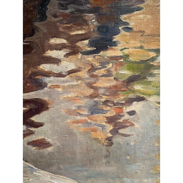 Roger Paul Froidevaux, Back View of Notre-Dame, 1936, Canvas Painting For Sale - Image 8 of 13