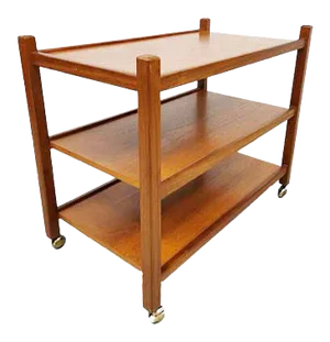 Mid-Century Danish Teak Serving Trolley