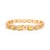 Metal 5.86Ct Octagon Yellow Sapphire & Halo Diamond Tennis Bracelet in 14k Gold For Sale - Image 7 of 13