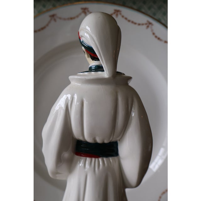 Vintage Holland Mold Chinoiserie Emperor Figurine, Signed Mozelle For Sale - Image 12 of 17