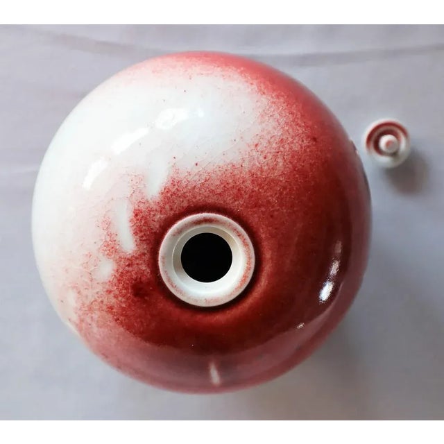 Red Porcelain Box by Xavier Duroselle, 1990s For Sale - Image 10 of 12