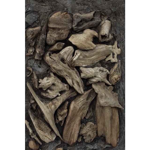 Artist-Made Driftwood Bas Relief For Sale - Image 4 of 8