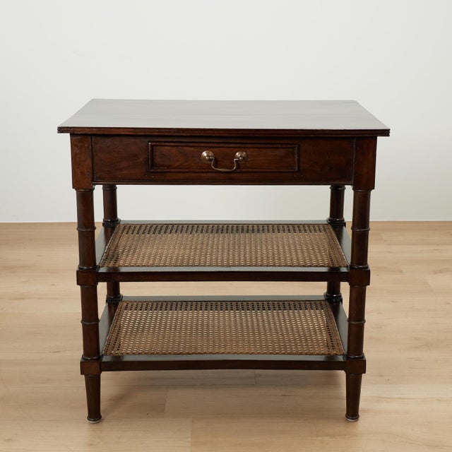 Pair of Antique British Colonial Rosewood Three Tiered Stands For Sale - Image 14 of 18