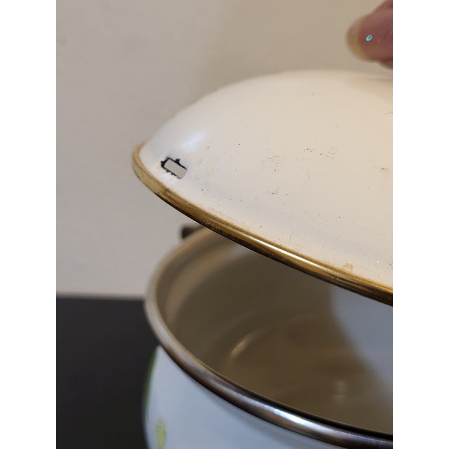 Mid 20th Century Asta German Enamel Covered Serving Bowl For Sale In San Francisco - Image 6 of 18