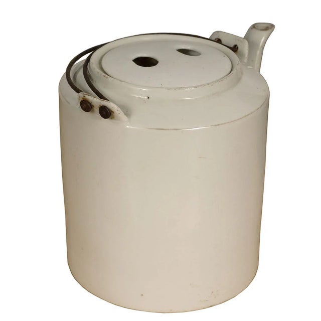 20th Century Chinese Porcelain Double Happiness Tea Pot For Sale - Image 4 of 8