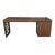 Modernist Sculptural Walnut Desk With Asymmetrical Geometric Base For Sale