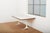 Model 5559 Pedestal Series Dining Table in White Coated Cast Aluminum and Resin with Walnut by George Nelson & Associates for Herman Miller, 1960 For Sale - Image 9 of 14