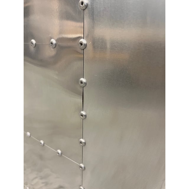 Brown New Pacific Direct Brown Leather & Aluminum “Easton” Aviator Lounge Chair For Sale - Image 8 of 10