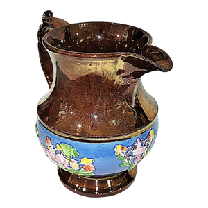1920s English Copper Lusterware Pitcher