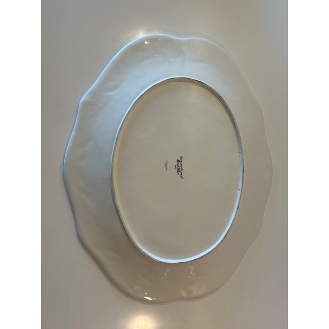 Fitz and Floyd Vintage Fitz & Floyd Grand Haven Oval Platter For Sale - Image 4 of 7