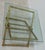 Vintage Gold Gilt Faux Bamboo Campaign X Base End Table Italian Regency B For Sale - Image 4 of 10