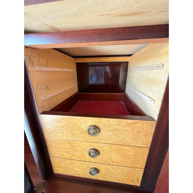 Late 20th Century Monumental Neoclassical Mahogany & Marble Sideboard / Credenza – 102” For Sale - Image 12 of 12