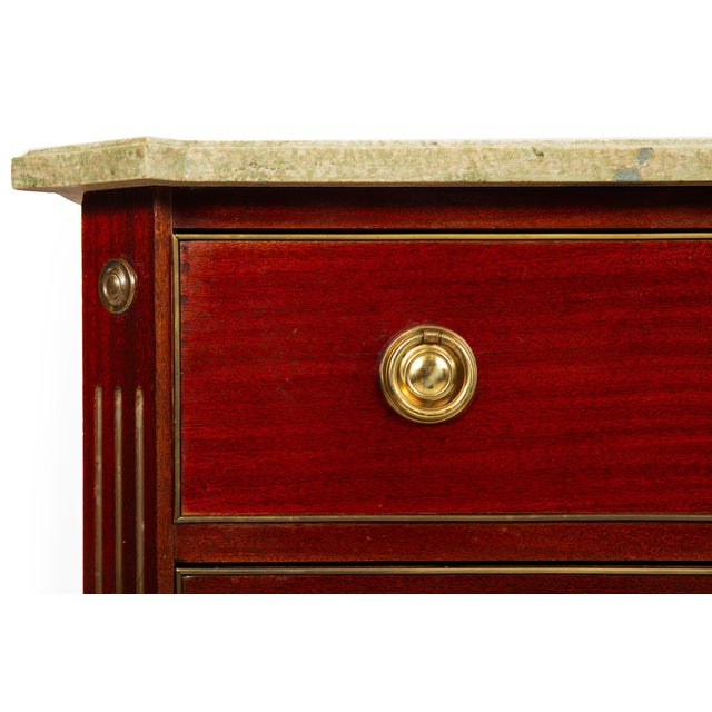 Swedish Gustavian Style Antique Mahogany Chest of Drawers Commode For Sale - Image 16 of 18