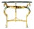 Hollywood Regency Brass Seahorse Side Table in the Manner of Maison Jansen For Sale