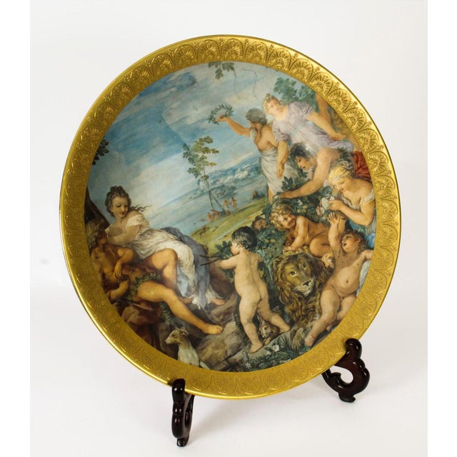 Italian Porcelain Charger, Mid-20th Century For Sale - Image 3 of 18
