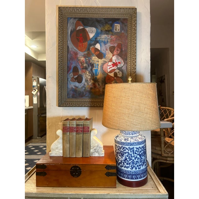 Tan 1940's Natural Linen Red and Gold Classics Club Books Holiday Display, Set of 4 For Sale - Image 8 of 8