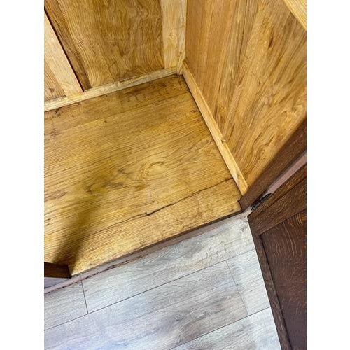 Vintage French Louis XVI Style Wardrobe in Oak For Sale - Image 14 of 15