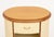 Mid-Century Modern Vintage Modern Walnut and White Painted Rattan Bedside Table For Sale - Image 3 of 7