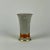 Mid-Century Modern 1960's Royal Copenhagen Denmark Grey Crackle Ceramic Vase With Orange & Gilded Bands For Sale - Image 3 of 8