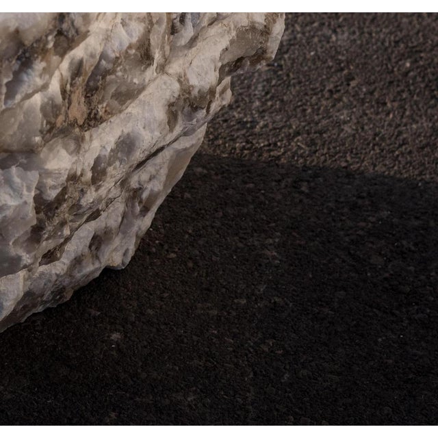 Not Yet Made - Made To Order Aqua Fossil Drop Sculpture Side Table in Alabaster by Amarist Studio For Sale - Image 5 of 8