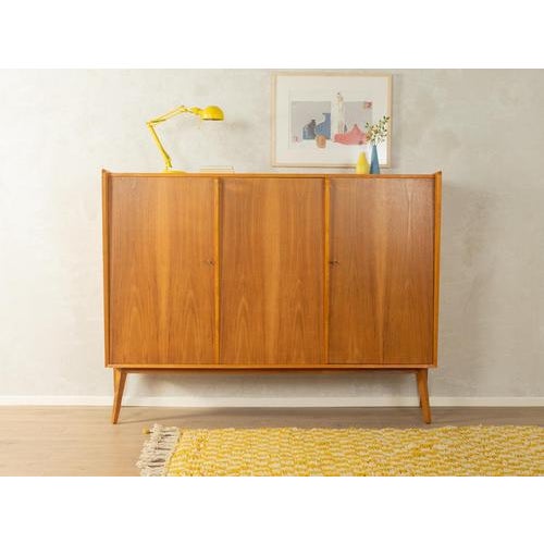 1950s Highboard very good craftsmanship high-quality materials (partially dovetailed) solid wood drawersMade in Germany...