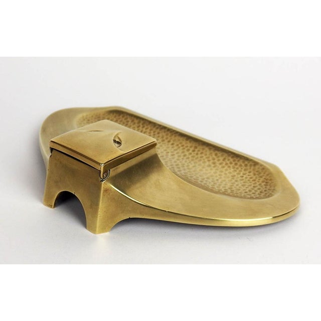 Antique Inkwell in Bronze, 1900 For Sale - Image 5 of 11