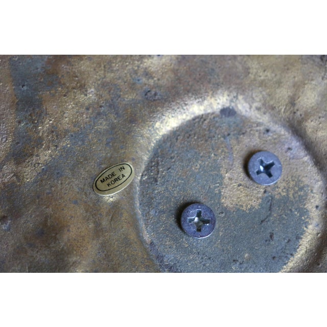 Large Brass Saguaro Cactus With Road Runner Sculpture — Korea, Circa 1970s For Sale - Image 18 of 18