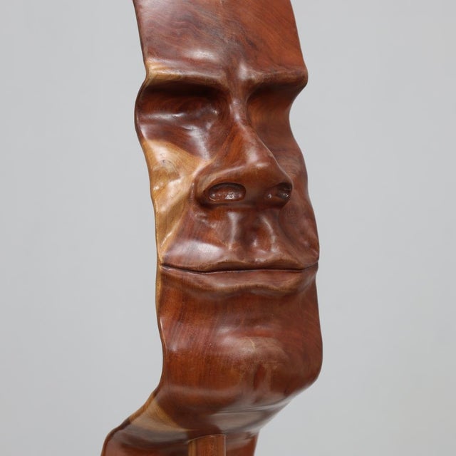 Lawrence Schneider, Profile II: Hand-Carved 3D Sculpture, 2007, Cherry For Sale - Image 6 of 12