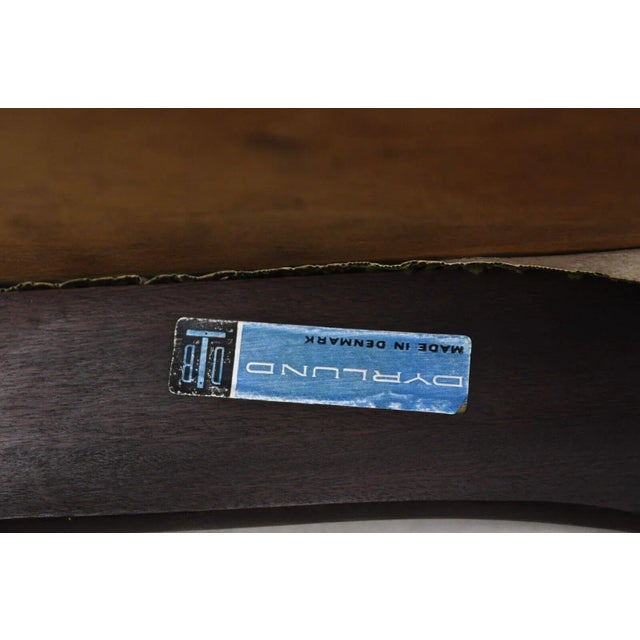 Dyrlund Rosewood Mid Century Danish Modern Curved Back Dining Side Chair For Sale - Image 10 of 12