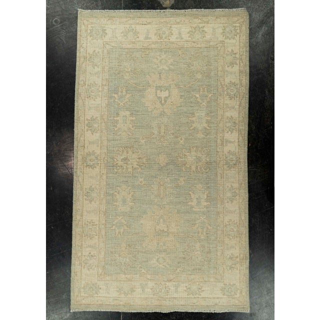 Blue Oushak Rug 2'11" x 5'1" #21363 For Sale - Image 8 of 8