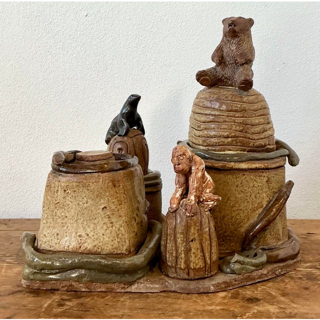 Vintage Artisan Made Studio Pottery Circus For Sale - Image 10 of 12