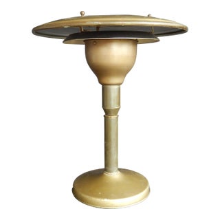 Late 1930's Aluminum Art Deco 'Sight Light' Table Lamp For Sale